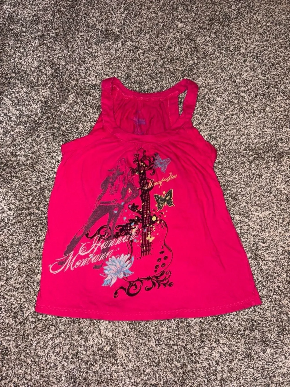 Y2K Pink Hannah Montana tank top